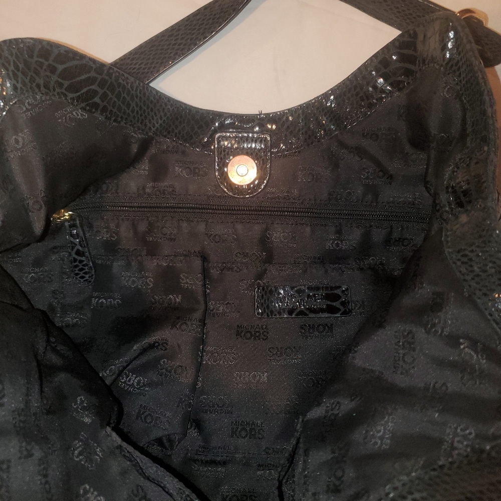 Michael KORS Patton python leather Fulton bag - Picture 8 of 11
